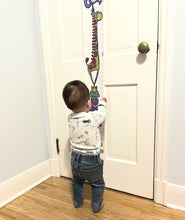 Load image into Gallery viewer, animal friends canvas growth chart