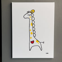Load image into Gallery viewer, heart giraffe 12x16