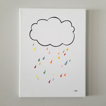 Charger l'image dans la galerie, gouttes arc-en-ciel | nuage de pluie | 12x16