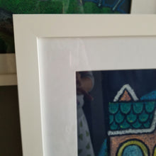 Load image into Gallery viewer, home sweet home | cat house | oil pastel illustration