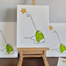 Load image into Gallery viewer, wishing on a star | frog toad | 12x16