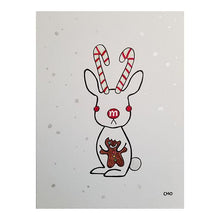 Load image into Gallery viewer, candylope | bunny rabbit jackalope | 12x16
