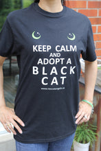 Load image into Gallery viewer, adopt a black cat Tshirt