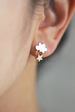 Load image into Gallery viewer, daydreamer cloud &amp; star delicate earrings
