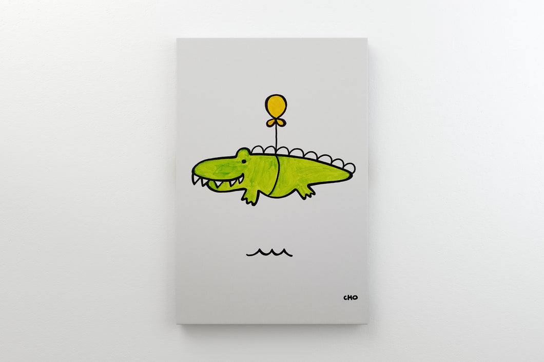 aL i Gator | aligator crocodile | 12x16