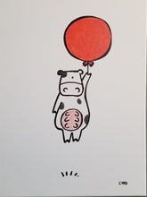 Load image into Gallery viewer, moo | cow ox oxen bull | 12x16