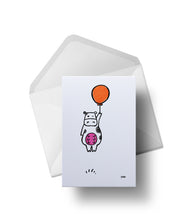 Load image into Gallery viewer, moo | Greeting Cards hand coloured
