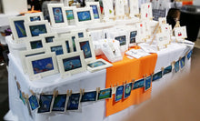 Load image into Gallery viewer, singing cat | kitten kitty | canvas print | framed 4x6 print