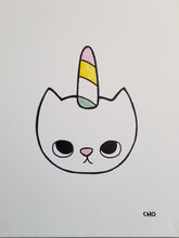 Load image into Gallery viewer, unicat | cat unicorn kitten | 12x16
