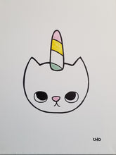 Load image into Gallery viewer, unicat | cat unicorn kitten | 12x16