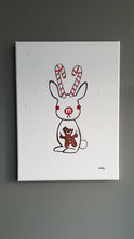 Load image into Gallery viewer, candylope | bunny rabbit jackalope | 12x16
