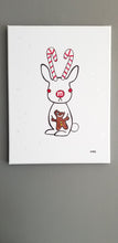 Load image into Gallery viewer, candylope | bunny rabbit jackalope | 12x16
