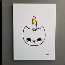 Charger l&#39;image dans la galerie, unicat | chat chaton licorne | 12x16
