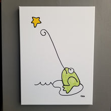 Charger l&#39;image dans la galerie, souhaiter une étoile | crapaud grenouille | 12x16
