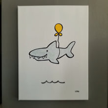 Load image into Gallery viewer, sharkee shark 12x16
