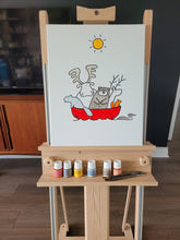 Load image into Gallery viewer, Canadian ark | red canoe | 16x20
