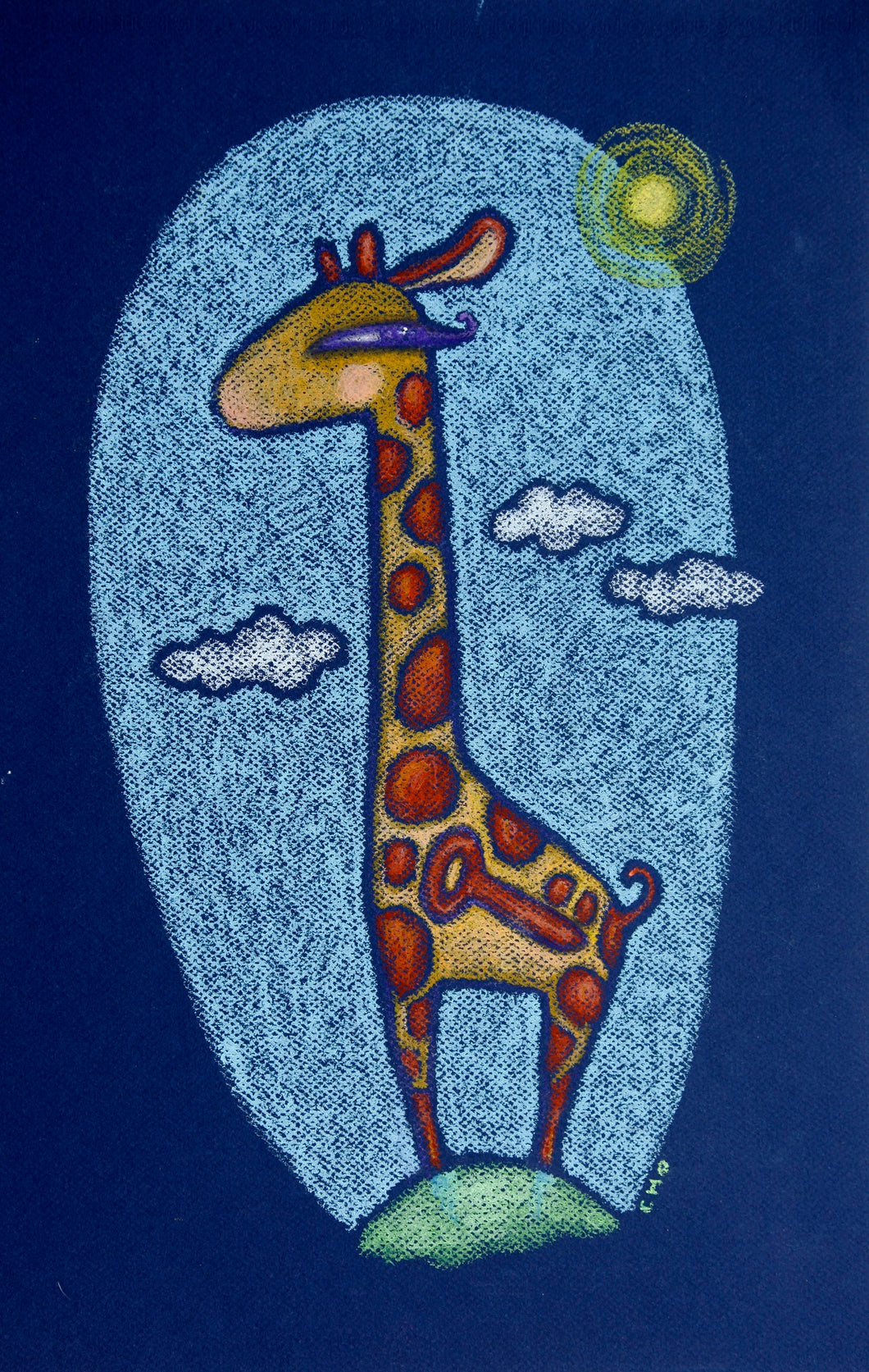 la clé | girafe | impression sur toile | impression encadrée 4x6