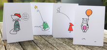 Load image into Gallery viewer, Le mew | Greeting Cards hand coloured
