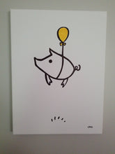 Load image into Gallery viewer, BIG flying piggie 12x16

