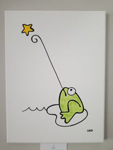Load image into Gallery viewer, wishing on a star | frog toad | 12x16
