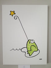 Charger l&#39;image dans la galerie, souhaiter une étoile | crapaud grenouille | 12x16
