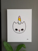 Charger l&#39;image dans la galerie, unicat | chat chaton licorne | 12x16
