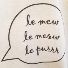Load image into Gallery viewer, Le mew cotton tote bag
