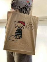 Load image into Gallery viewer, Le mew cotton tote bag
