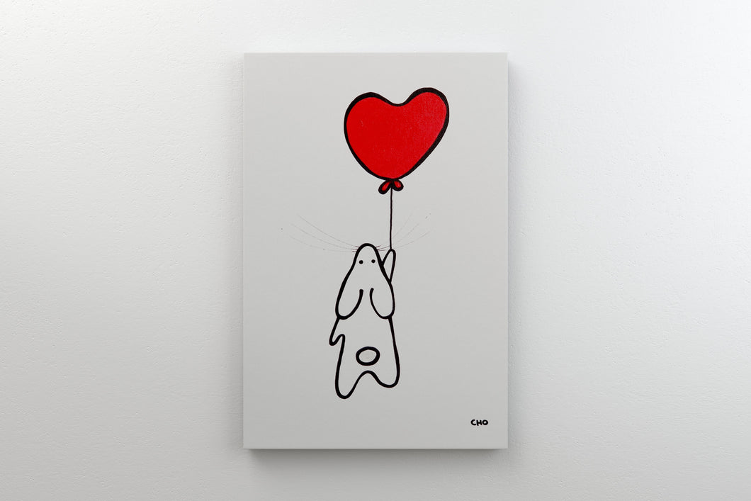 Lapin d'amour | lapin | 12x16