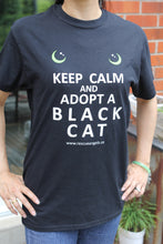 Charger l&#39;image dans la galerie, adopter un tshirt chat noir
