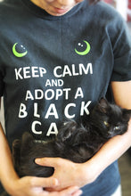 Load image into Gallery viewer, adopt a black cat Tshirt
