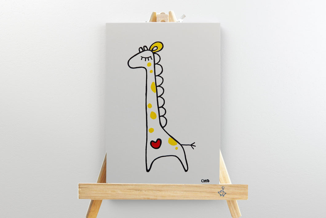 mini coeur girafe