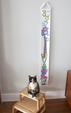 Load image into Gallery viewer, animal friends canvas growth chart
