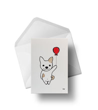 Charger l&#39;image dans la galerie, chiot Amour | Cartes de voeux colorées à la main
