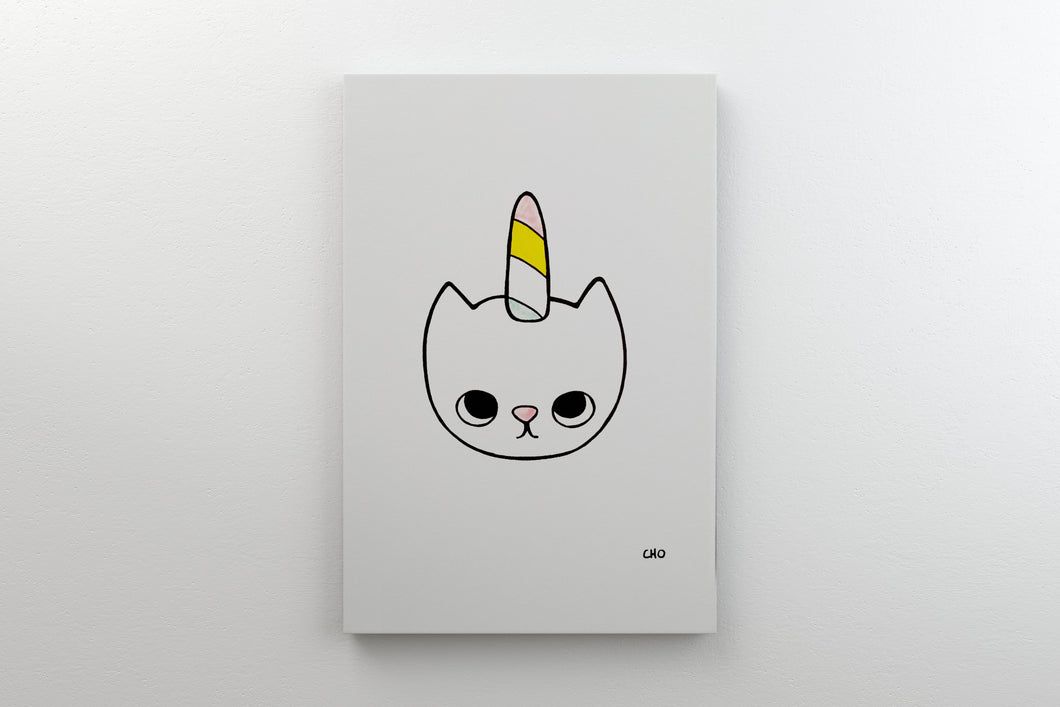 unicat | chat chaton licorne | 12x16