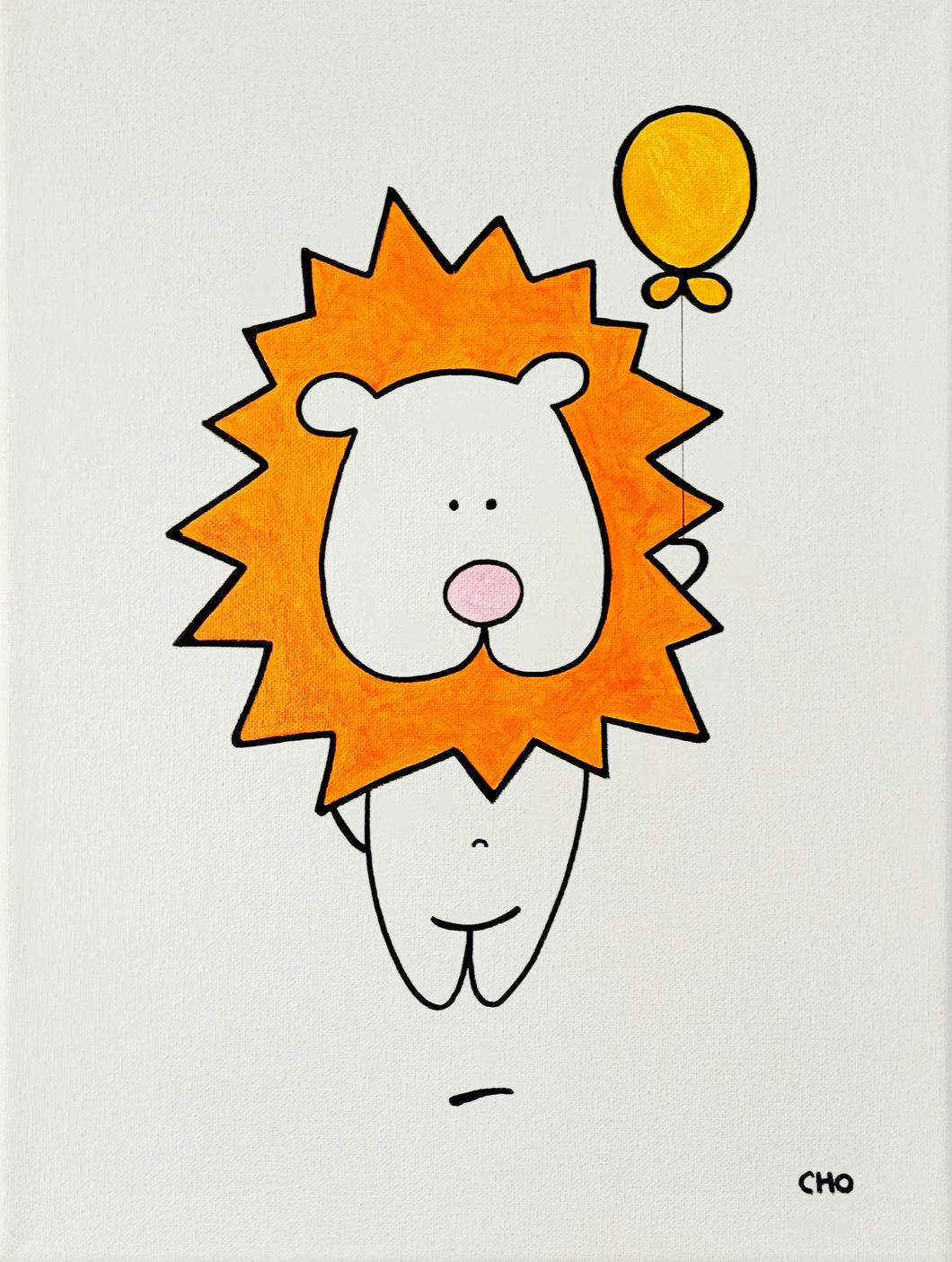 courage - Lion 12x16