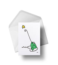 Load image into Gallery viewer, wishing on a star | Greeting Cards hand coloured
